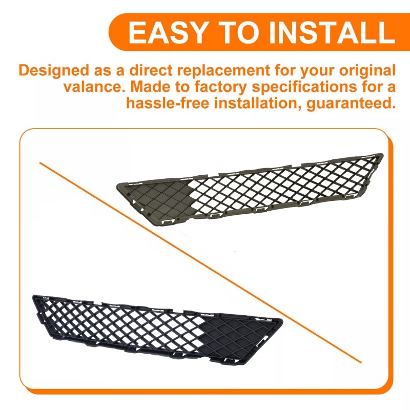 WenQi Front Lower Bumper Black Mesh Grille For 2015 16