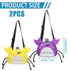 Toyhood 2Pcs Crabs Pattern Mesh Beach Bag, Beach Toys Mesh