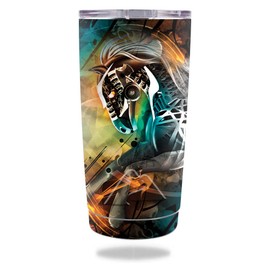 MightySkins Skin Compatible with Ozark Trail 20 oz Tumbler (2016) - Mechanical Horse | Protective, Durable, and Unique Vinyl wrap Cover | Easy to Apply, Remove, and Change Styles | Made in The USA
