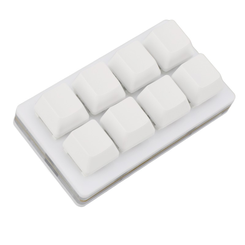 8 Key Keyboard Blue Switch Hot Swappable Copy Paste Shortcuts