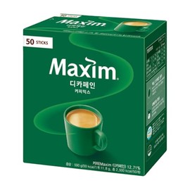 Instant Coffee Maxim Mocha Gold Mild Coffee Mix, 12g x 50 Sticks (50T, Decaffeinated Coffee Mix)