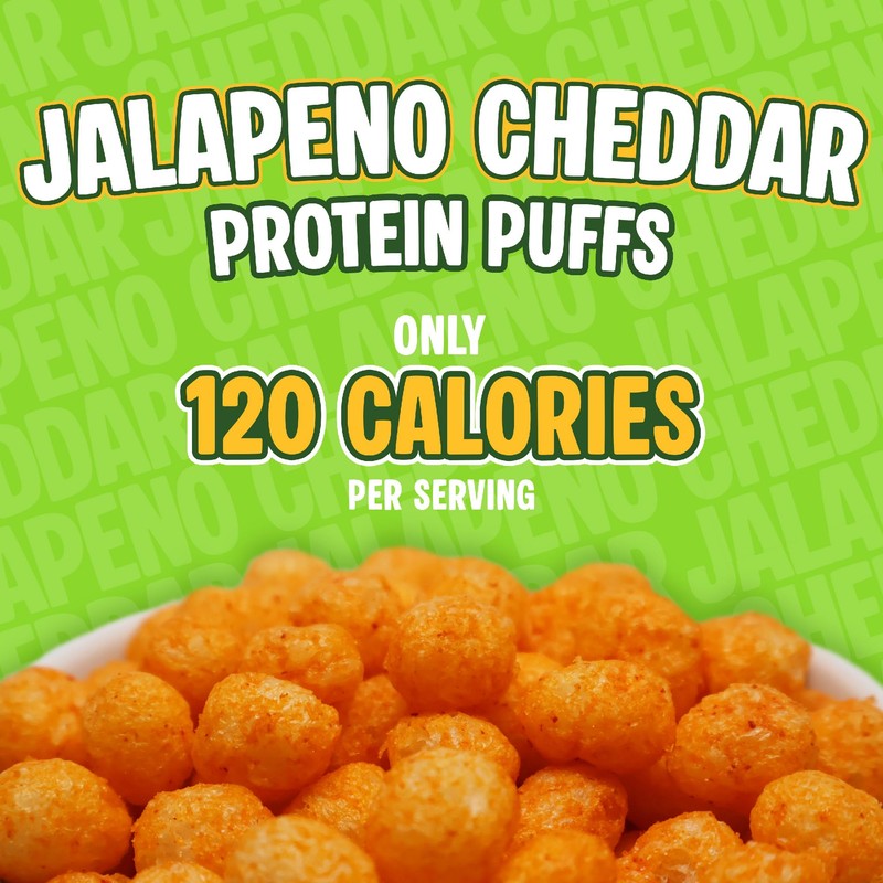 Twin Peaks Protein Puffs - (Jalapeno Cheddar), Keto Friendly, Low