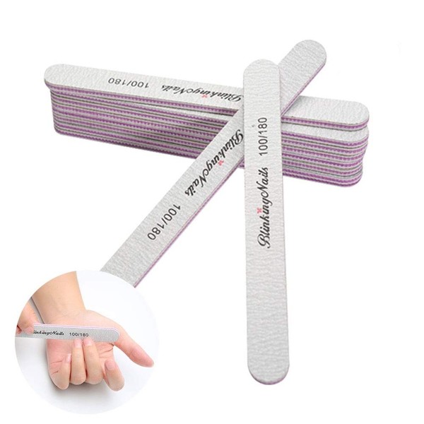 Washable Pro Nail File, Double-Sided Emery Board, Nail Polishing, Gel