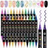 48 Colors Nail Art Pens Set 3D Acrylic Paint Nail