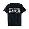 Just A Boy Who Loves Stingrays, Cute Stingray Lovers T-Shirt