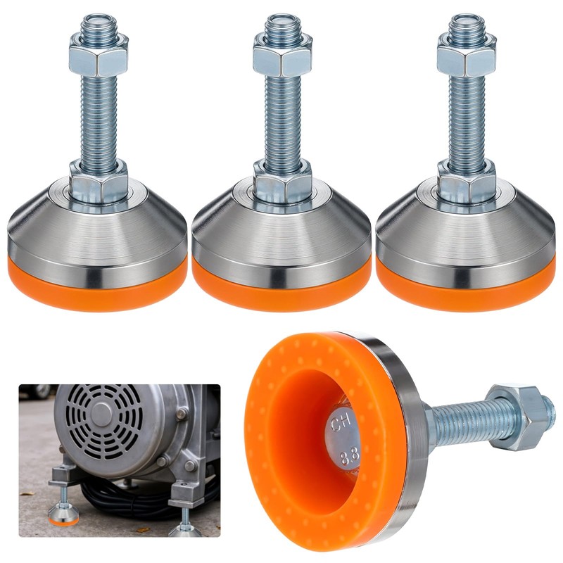 HOFURME 4 Pcs Heavy Duty Leveling Feet M12 Thread, Adjustable