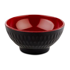 APS Asia Plus 15417 Bowl Diameter 9.5 cm Height 4.5 cm Melamine Matte Black / Glossy Red