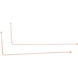 SUNCHSEN 2PCS Copper Dowsing Rods Divining Rods Energy Water Witching Detector 99.9% Pure Copper