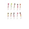 KOKOPROS Kokanee Fishing Shrimp 10 Pack - Multicolor Spinner Blades,