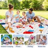 Poedist Extra Large Picnic Blanket Waterproof,80"x 80"Foldable Machine Washable Beach