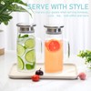 2 Pcs Glass Pitcher Water Pitcher with Lid Hot Cold