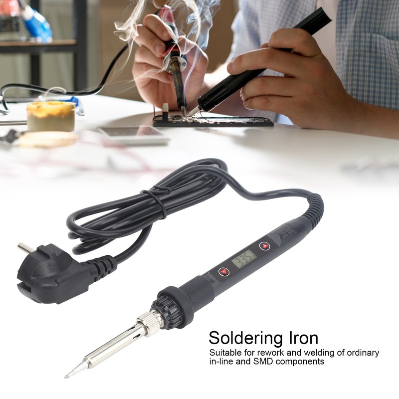 Electric Soldering Iron Digital Constant Temperature Adjustable TU‑907E‑100W