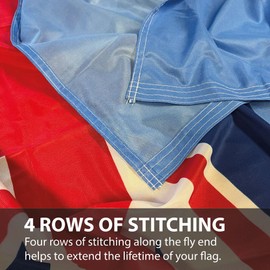 NWFlags RAF Flag 150gsm Nylon Rope & Toggle 5ft x 3ft for Professional Flagpole…