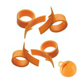 4 Pcs Orange Peeler Set,Citrus Zester Peeler,Multifunctional Creative Mini Orange Opener,Easy Opener,Plastic Fruit Cutter,Kitchen Gadget,for Citrus,Lemon