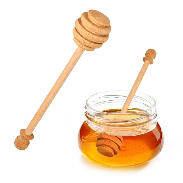 Wooden Honey Spoon Wooden Honeycomb Stick Syrup Honey Stirrer Honey Stirrer Honey Spoon Rod Honey Served Dripper Honey Honeycomb Spoon for Food and Drink