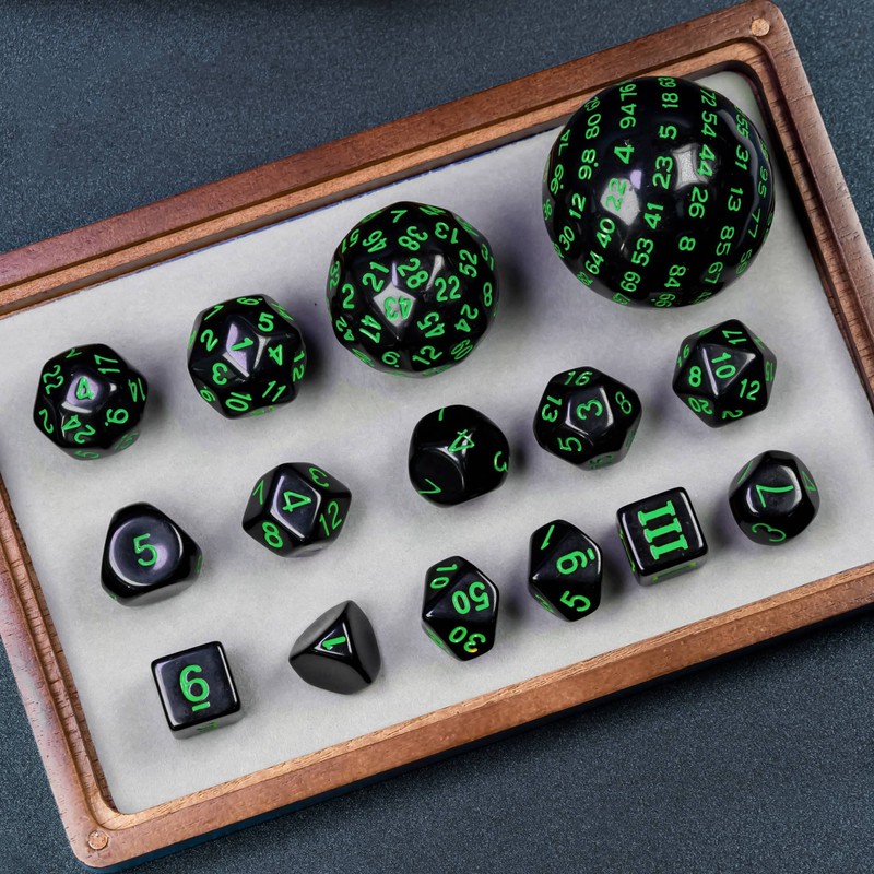 World of Dice - All-in-One Set - 15 Assorted Polyhedral