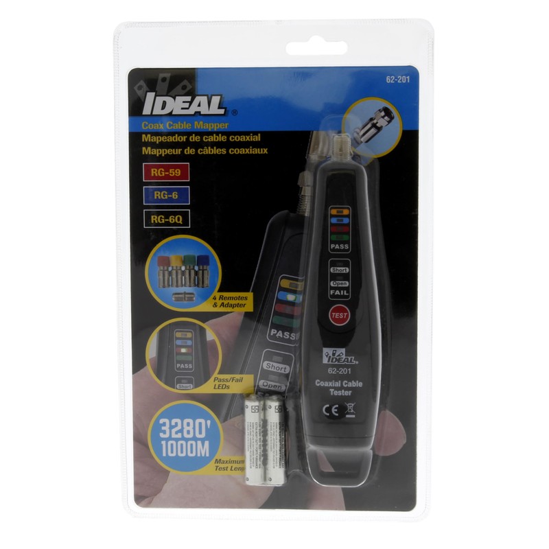 IDEAL Electrical 62-201 Coax Mapper w/ 4 Remotes