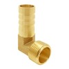 Joywayus Brass Garden Hose Fitting 90 Degree Elbow 3/4" Barb