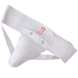 Blitz Standard Male Groin Guard - White - Senior