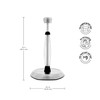 Kamenstein Hexagon Base Perfect Tear, Stainless Steel Countertop Paper Towel