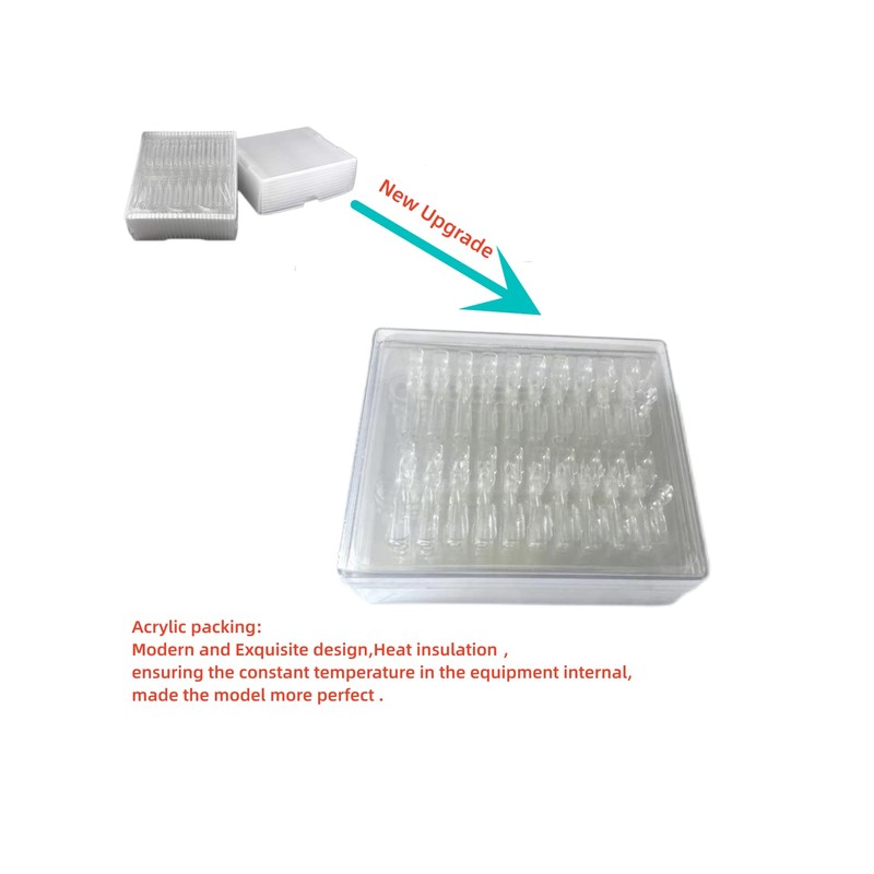 Glass Vial Insert, 100ul Clear Glass Insert with Polyspring,5x29mm, Pack