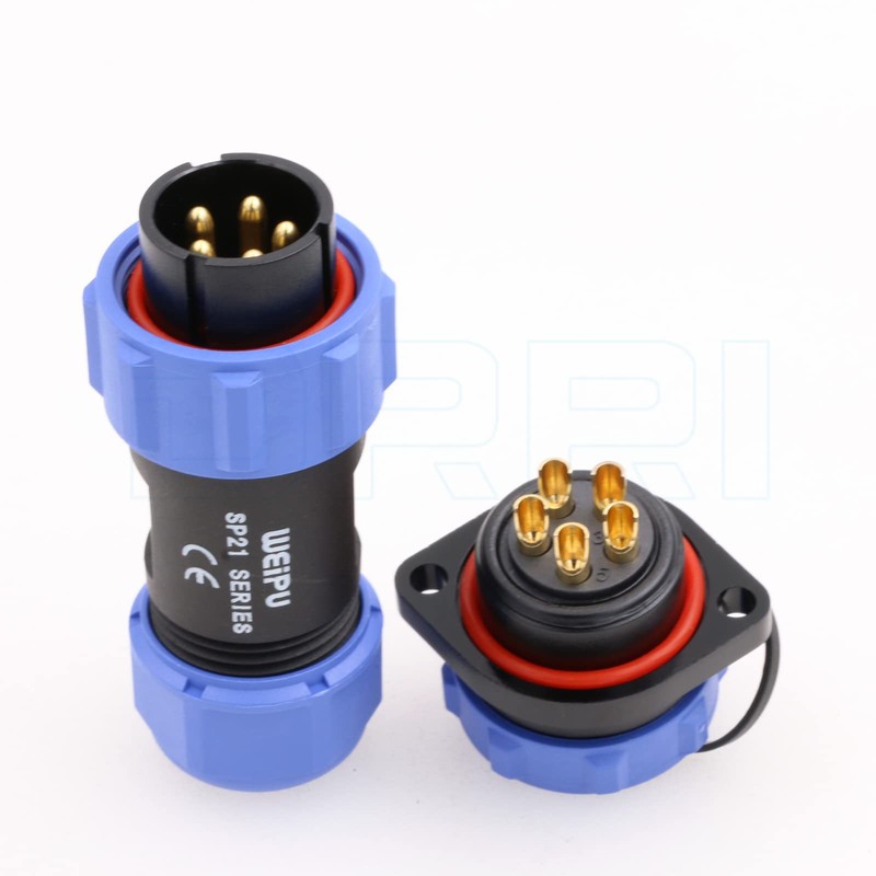 DRRI SP2110 Weipu Flange Mount Connector Plastic Waterproof IP68 SP21