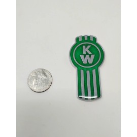 KW kenworth kw emblem metal truck semi chrome green