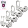 hb-digital CAT 8 4X Keystone Module with 4X 1-Port DIN