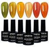 Xportix 6 pcs Jelly Gel Nail Polish Set - Spring Color Set Long Lasting Gel Polish, uv led Soak Off Nail Art Designs Manicure Kit 006