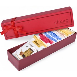 Chocolate Gift Set - Chuao Chocolatier Dark Mini Chocolate Bars 8 Piece Gift Set (.39 oz mini bars) - Best-Selling Variety Pack - Gourmet Artisan Dark Chocolate Assortment - Free of Artificial Flavors