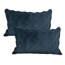 Serenta Super Soft Microplush Quilted 4 PCs Bedspread Set. Queen, Blue Sapphire