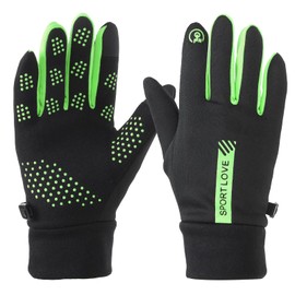 PATIKIL Winter Ski Snow Gloves, 1 Pair Waterproof Winter Warming Gloves Touchscreen Skiing Working Gloves for Women, Green