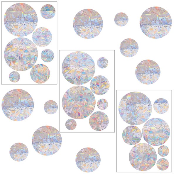 Pack of 3 Prism Window Stickers, Suncatcher Stickers, Prism Window