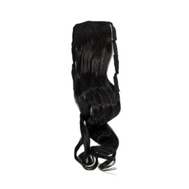 WIG ME UP - YZF-TC18-3 Hairpiece Braid Dark Brown Wavy 45 cm Tape Hair Clip Hair Extension