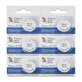 Fido's High Tech Pet®Compatible 6-Pack Electronic Collar Battery for Model MS-4 and MS-5
