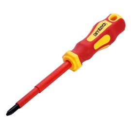 Amtech L0653 100mm Pozidriv™ VDE 1000V Electrical Screwdriver with PZ 2 tip