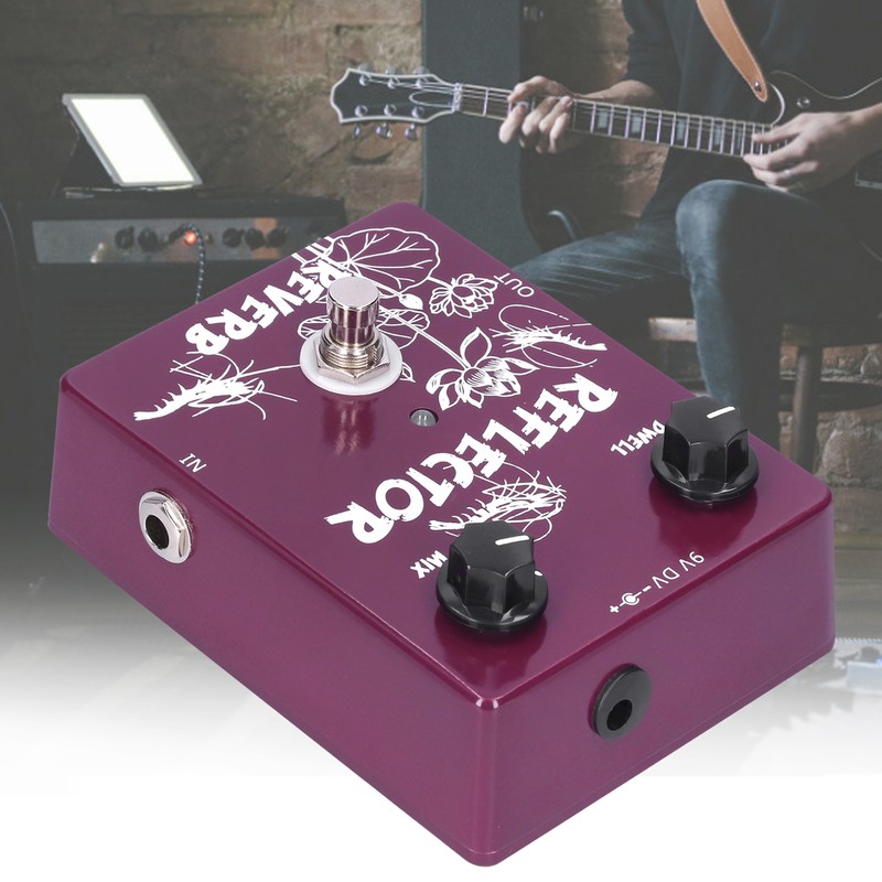 Spring Reverb Pedal Electric Guitar Reflector Effect Accessories Aluminum Alloy