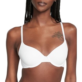 Victoria's Secret T Shirt Demi Bra, Lightly Lined, Smoothing, Bras for Women, White (34B)