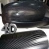 AUTOGOODY 10 ft x 1 ft Gloss Black 4D Carbon