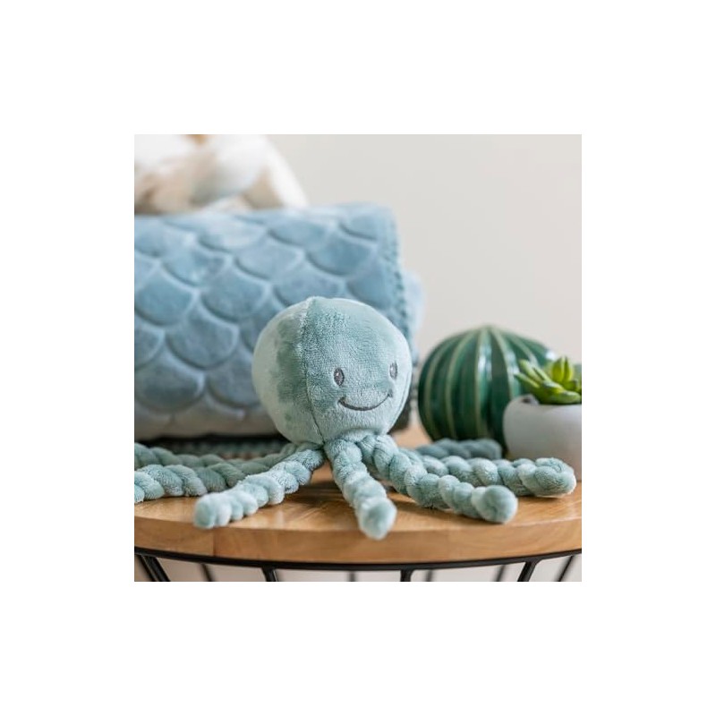 Nattou Cuddly Octopus Lapidou Copper Green 7.5 cm