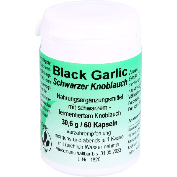 BLACK GARLIC - SCHWARZER KNOBLAUCH, 60 St KAP