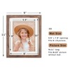 Brown 8x10 Picture Frames Set of 2 Display Pictures 6x8