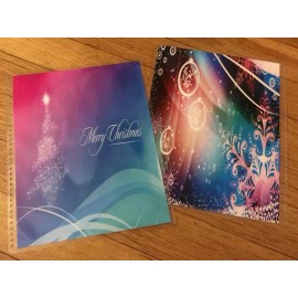 Handmade Merry Christmas Tree Holiday Front/Back Cover Set 4 use w Erin Condren Planner