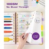 Hardcover Spiral Notebook journal with Removable Dividers Tabs, 300 Pages