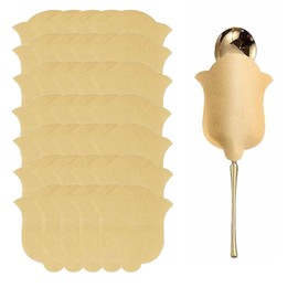 BGCYEGD kraft paper spoon sleeve,kitchen gadgets,Portable Tableware Paper Sleeve,Takeout Supplies Spoon Paper Pockets Packaging Sleeve(100 Pieces)