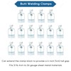 FLKQC Butt Clamps 16 pcs Butt Welding Clamps Auto Body