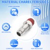ChillWaves Automotive T-Style Air Plug, 1/2" NPT Male Pneumatic Plugs,