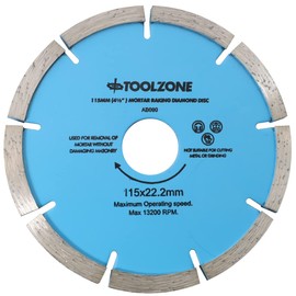 Toolzone 115mm (4-1/2") Mortar Raking Angle Grinder Disc