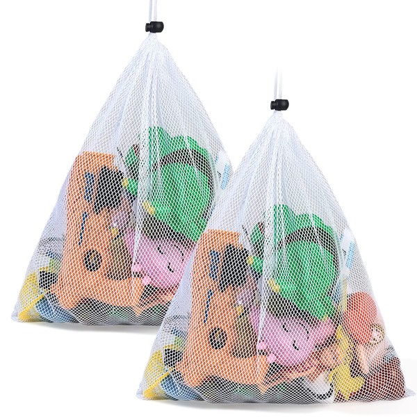 Extra Large Mesh Drawstring Bag, Net Beach Tote Bag, Drawstring