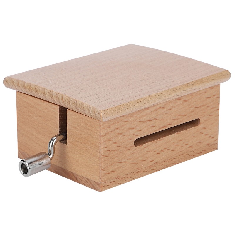 15 Note HandCranked Wooden Music Box with 7Pcs Blank Paper